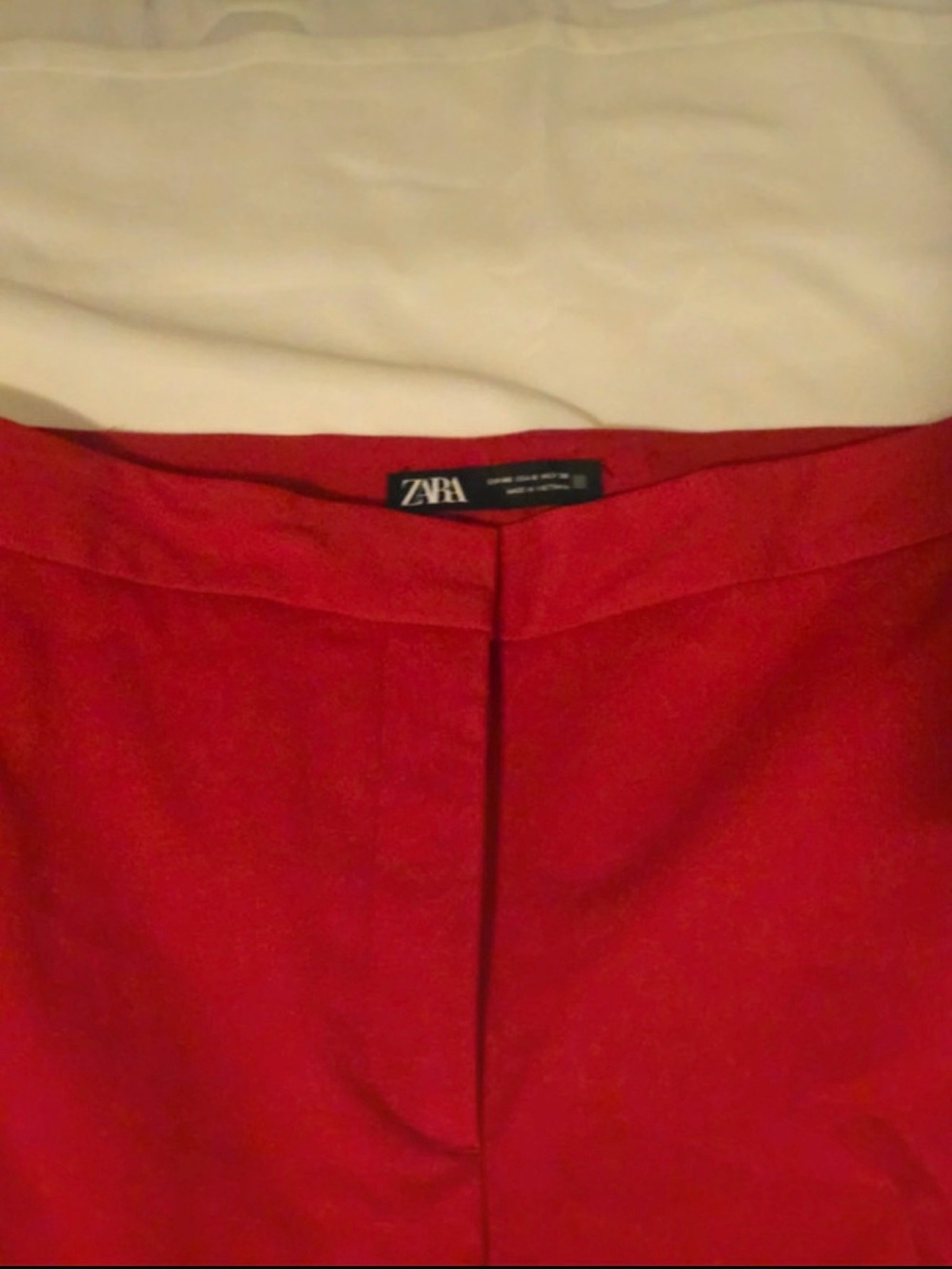 ZARA Red Pencil Skirt - Sleek Tailored Style